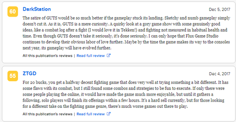 GUTS metacritic.png GUTS metacritic.png