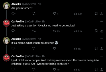 Screenshot 2025-04-20 at 19-09-38 CarProfile on X @knowyourmeme People defending this got me ...webp Screenshot 2025-04-20 at 19-09-38 CarProfile on X @knowyourmeme People defending this got me ...webp