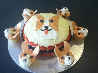 corgi cake and pupcakes.jpg