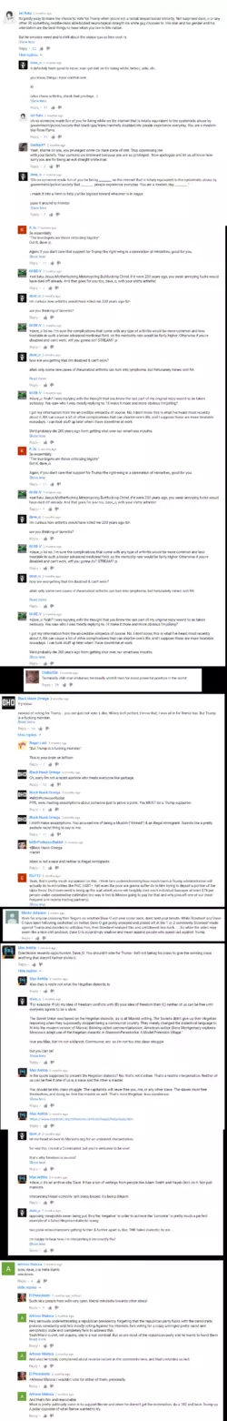 SJWs rally against Dave_O's support of Trump in the comments of Retsutalk vid.png