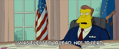 president-not-to-read.gif