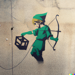 DALL·E 2022-08-05 14.31.24 - Link from the Legend of Zelda, Banksy graffiti.png
