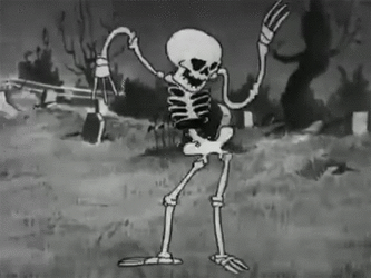 skeleton rubberhose dance.gif