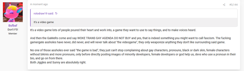 cry baby retard says its fascism that people aren't playing concord faggot3.png