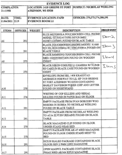 Sippy Evidence List 2.png