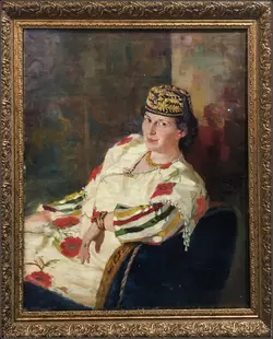 Илья Репин - Портрет М. К.Олив (1906) (1938×2400).webp