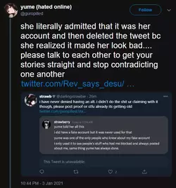 literally denied it in the above tweets and replies