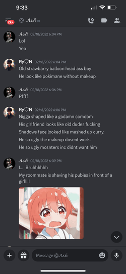 Ashen talking about her roommates pubes to a minor.webp