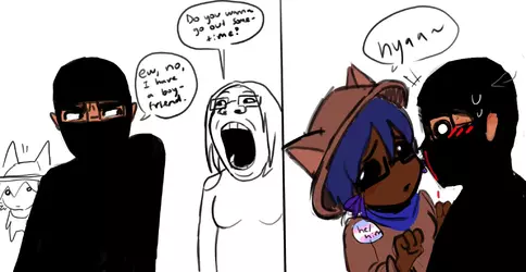 SoyBooru.com - 127380 - comic drawing female jimbo_(namefag) lazy meta_namefags meta_tagme ni...webp