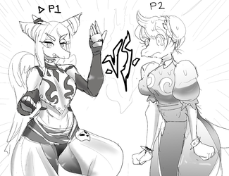 130 - Fang Monochrome Stella Video_Game black_and_white cosplay crossover.jpg