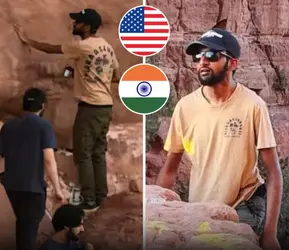 Indian Nationals deface American Landmark.png