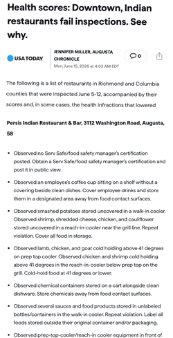 India restaurant health code violations .jpeg