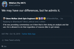 WildCat  The WCT  on Twitter   We may have our differences  but he admits it  https   t co oSO...png