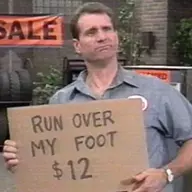 run over my foot $12