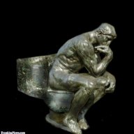 shitting man