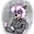 Purple fur Pomeranian